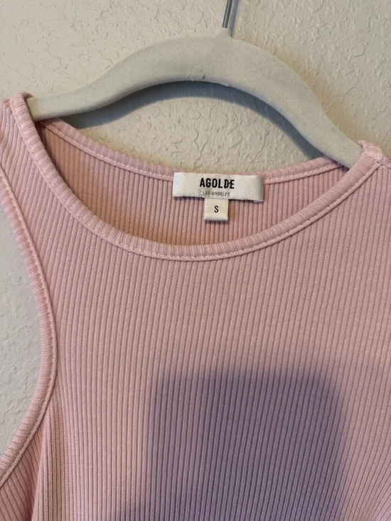 Agolde Bea Cutaway Bodysuit in Fondant - Picture 4 of 8